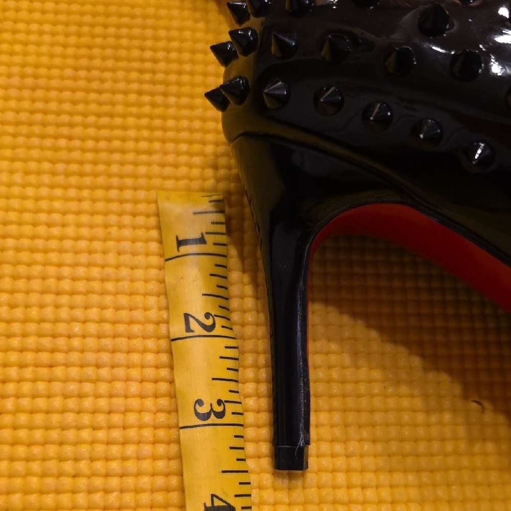 Christian Louboutin Black Spiked Heels - Picture 6 of 7